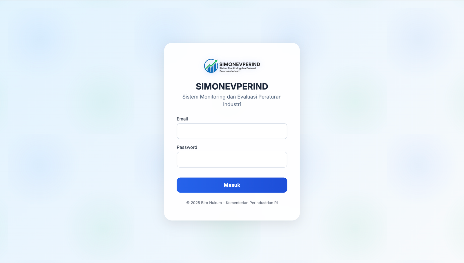 Sistem Monitoring dan Evaluasi Peraturan Industri - Project Laravel Nasrul